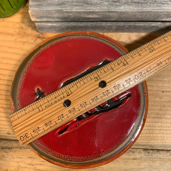 NWOT CERAMIC LODGE/CABIN STYLE COASTERS-CANOE, BEAR, MOOSE & PINE TREES - Picture 8 of 8